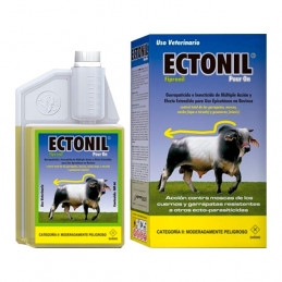 Ectonil Pour On 1L, Garrapaticida Insecticida Amplio espectro Uso Topico, Agrovet