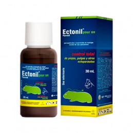 Ectonil Pour On 30ml, Garrapaticida Insecticida Amplio espectro Uso Topico, Agrovet