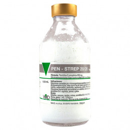 Pen Strep 20/20 100ml, Antibiotico Accion Rapida Inyectable, VMD