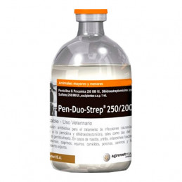 Pen Duo Strep 100ml, Antibiotico Amplio Espectro Inyectable, Agrovet