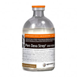 Pen Dexa Strep 250ml, Antibiotico Antiinflamatorio Amplio Espectro Rapida Accion Inyectable, Agrovet