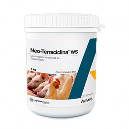 Neo-Terraciclina WS 100gr, Antibiotico Amplio Espectro Soluble doble efecto, Agrovet