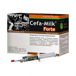 Cefa Milk Forte 10ml Jeringas Paquetex48, Antibiotico Antiinflamatorio Intramamaria para vacas lactantes, Agrovet