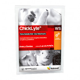 ChickLyte WS 100gr Energetico Electrolitico Soluble Oral Aves Cerdos, Agrovet