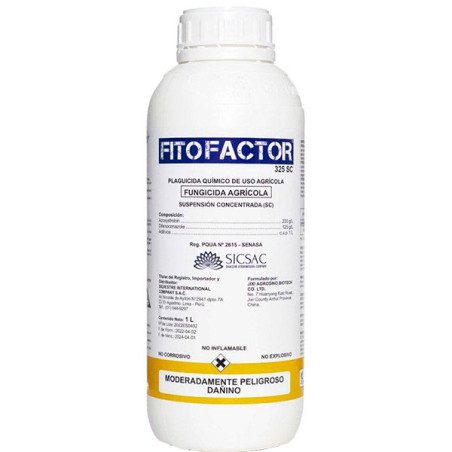 Fitofactor 1L, Azoxystrobin+Difenoconazole Fungicida Accion Preventivo Curativo Sistemico, SICompany
